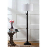 SAFAVIEH Lighting Cristal Oil-Rubbed Bronze 2-Light 59-inch Floor Lamp - 16"x16"x58.75" - Black - 16Wx16Dx59H