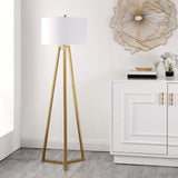 SAFAVIEH Lighting Darlene 64-inch Floor Lamp - 19" W x 19" D x 64" H - Gold - 19Wx19Dx64H