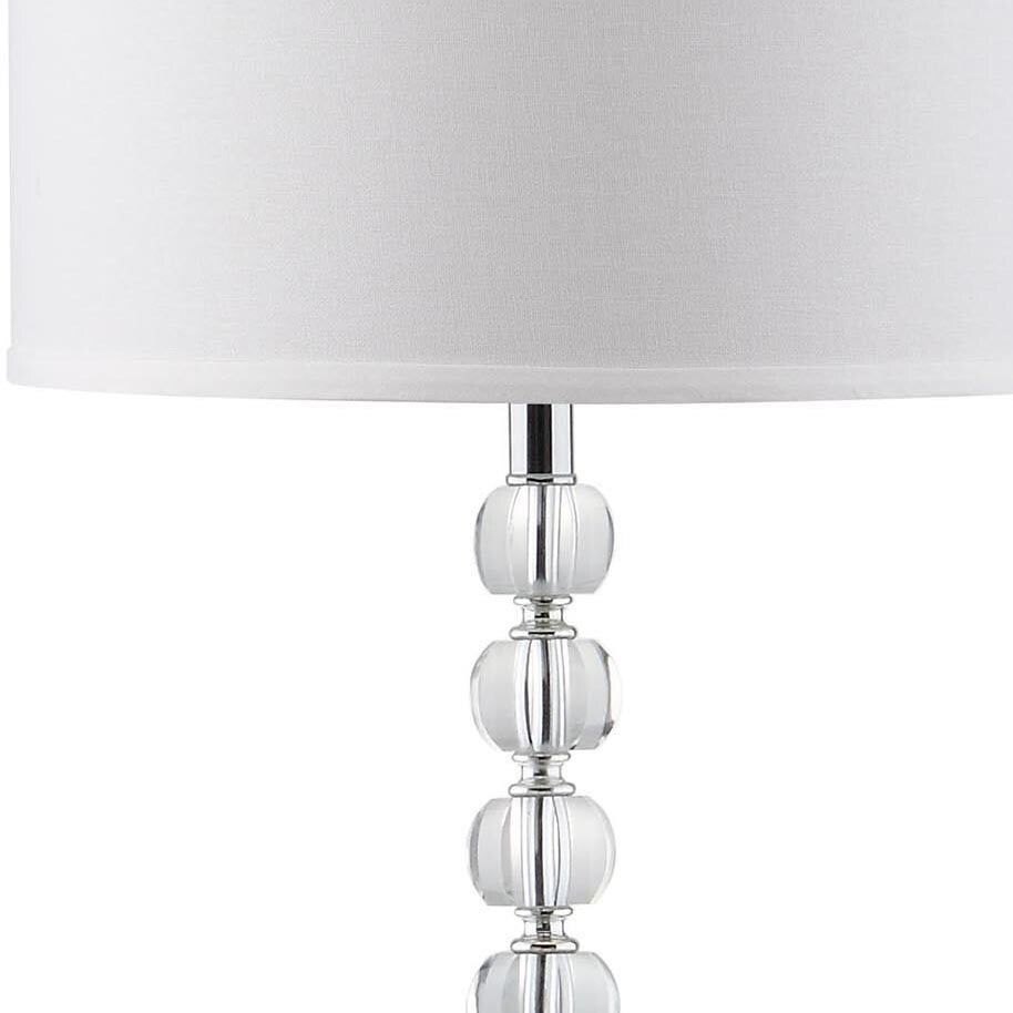 SAFAVIEH Lighting Davina 60-inch Crystal Floor Lamp - 14"x14"x60" - Clear/Chrome - 14Wx14Dx60H