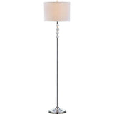 SAFAVIEH Lighting Davina 60-inch Crystal Floor Lamp - 14"x14"x60" - Clear/Chrome - 14Wx14Dx60H