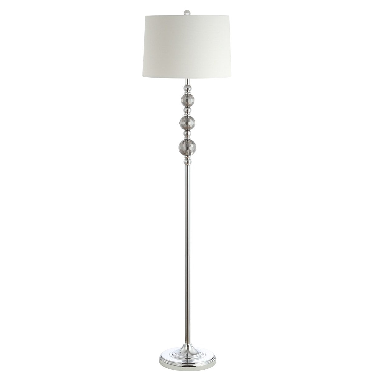 SAFAVIEH Lighting Deloris 62-inch Grey / Chrome Led Floor Lamp - 15" x 15" x 62" - 15Wx15Dx62H