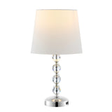 SAFAVIEH Lighting Denita Stacked Crystal Ball Lamp - 9" W x 9" D x 17" H - 9Wx9Dx17H