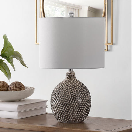 SAFAVIEH Lighting Diep 19-inch Ceramic Table Lamp - 12" x 12" x 19" - 12Wx12Dx19H