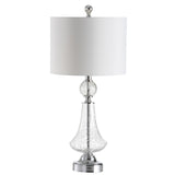 SAFAVIEH Lighting Dinie 26-inch Crackled Glass Table Lamp (Set of 2) - 12"x12"x25.5" - 12Wx12Dx26H