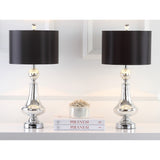 SAFAVIEH Lighting Dinie 26-inch Crackled Glass Table Lamp (Set of 2) - 12"x12"x25.5" - 12Wx12Dx26H