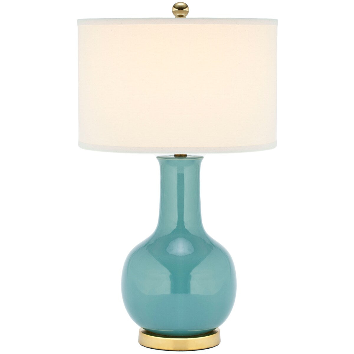 SAFAVIEH Lighting Dionne 28-inch Orange Table Lamp - 15" W x 15" D x 27.5" H - 15Wx15Dx28H