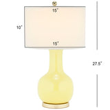 SAFAVIEH Lighting Dionne 28-inch Orange Table Lamp - 15" W x 15" D x 27.5" H - 15Wx15Dx28H