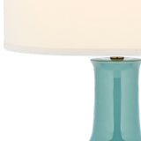 SAFAVIEH Lighting Dionne 28-inch Orange Table Lamp - 15" W x 15" D x 27.5" H - 15Wx15Dx28H