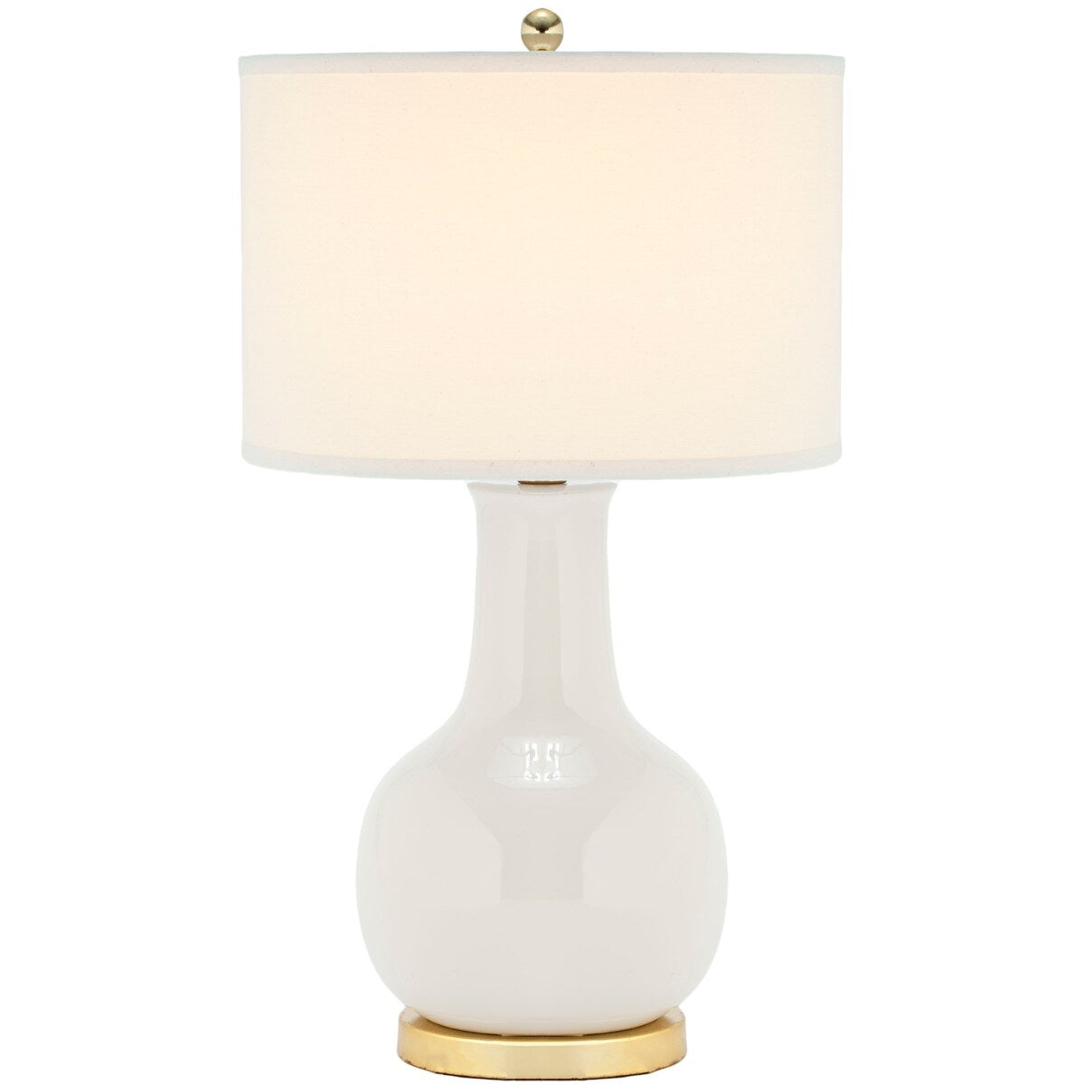 SAFAVIEH Lighting Dionne 28-inch Orange Table Lamp - 15" W x 15" D x 27.5" H - 15Wx15Dx28H