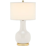 SAFAVIEH Lighting Dionne 28-inch Orange Table Lamp - 15" W x 15" D x 27.5" H - 15Wx15Dx28H