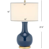 SAFAVIEH Lighting Dionne 28-inch Orange Table Lamp - 15" W x 15" D x 27.5" H - 15Wx15Dx28H