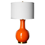 SAFAVIEH Lighting Dionne 28-inch Orange Table Lamp - 15" W x 15" D x 27.5" H - 15Wx15Dx28H