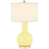 SAFAVIEH Lighting Dionne 28-inch Orange Table Lamp - 15" W x 15" D x 27.5" H - 15Wx15Dx28H