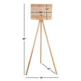 SAFAVIEH Lighting Diyana 63-inch Floor Lamp - 18" W x 18" D x 63" H - Natural - 18Wx18Dx62H