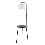 SAFAVIEH Lighting Dorothe 70-inch Floor Lamp - 12" W x 12" D x 70" H - Black - 12Wx12Dx70H