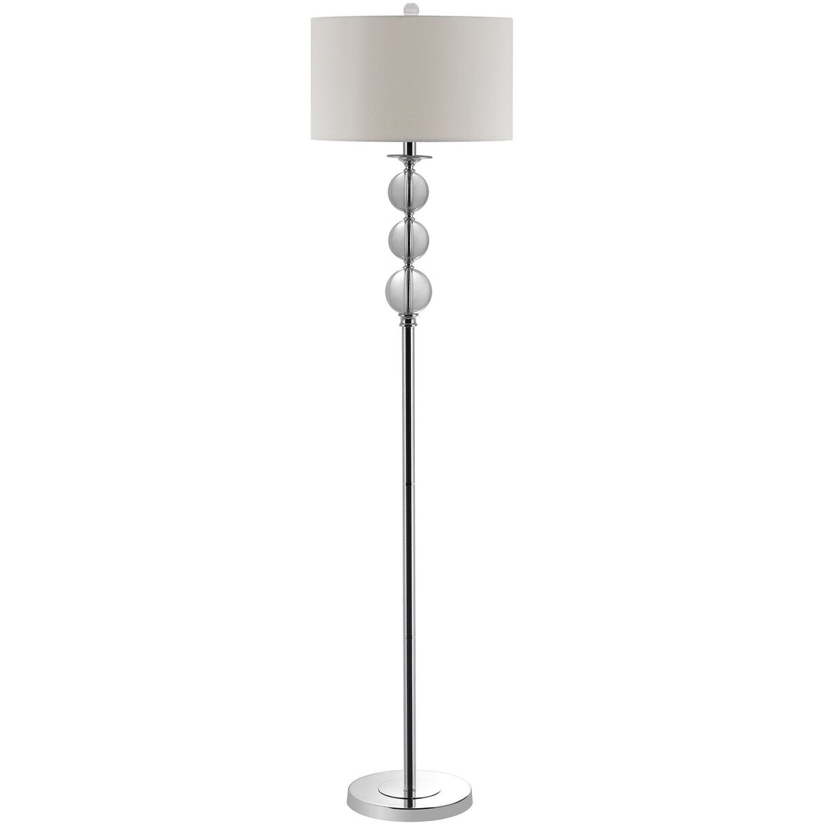 SAFAVIEH Lighting Dylbere 62-inch Glass Globe Floor Lamp - 15"x15"x61" - Clear - 15Wx15Dx61H