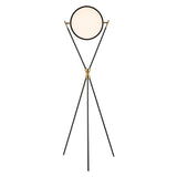 SAFAVIEH Lighting Earlene 61-inch Tripod Floor Lamp - 22 In. W x 22 In. D x 61 In. H - Black/Gold - 22Wx22Dx61H