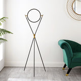 SAFAVIEH Lighting Earlene 61-inch Tripod Floor Lamp - 22 In. W x 22 In. D x 61 In. H - Black/Gold - 22Wx22Dx61H