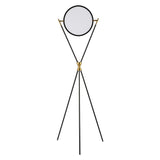 SAFAVIEH Lighting Earlene 61-inch Tripod Floor Lamp - 22 In. W x 22 In. D x 61 In. H - Black/Gold - 22Wx22Dx61H