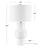 SAFAVIEH Lighting Eavan 20.5" Table Lamp - 14" W x 14" D x 21" H - 14Wx14Dx21H