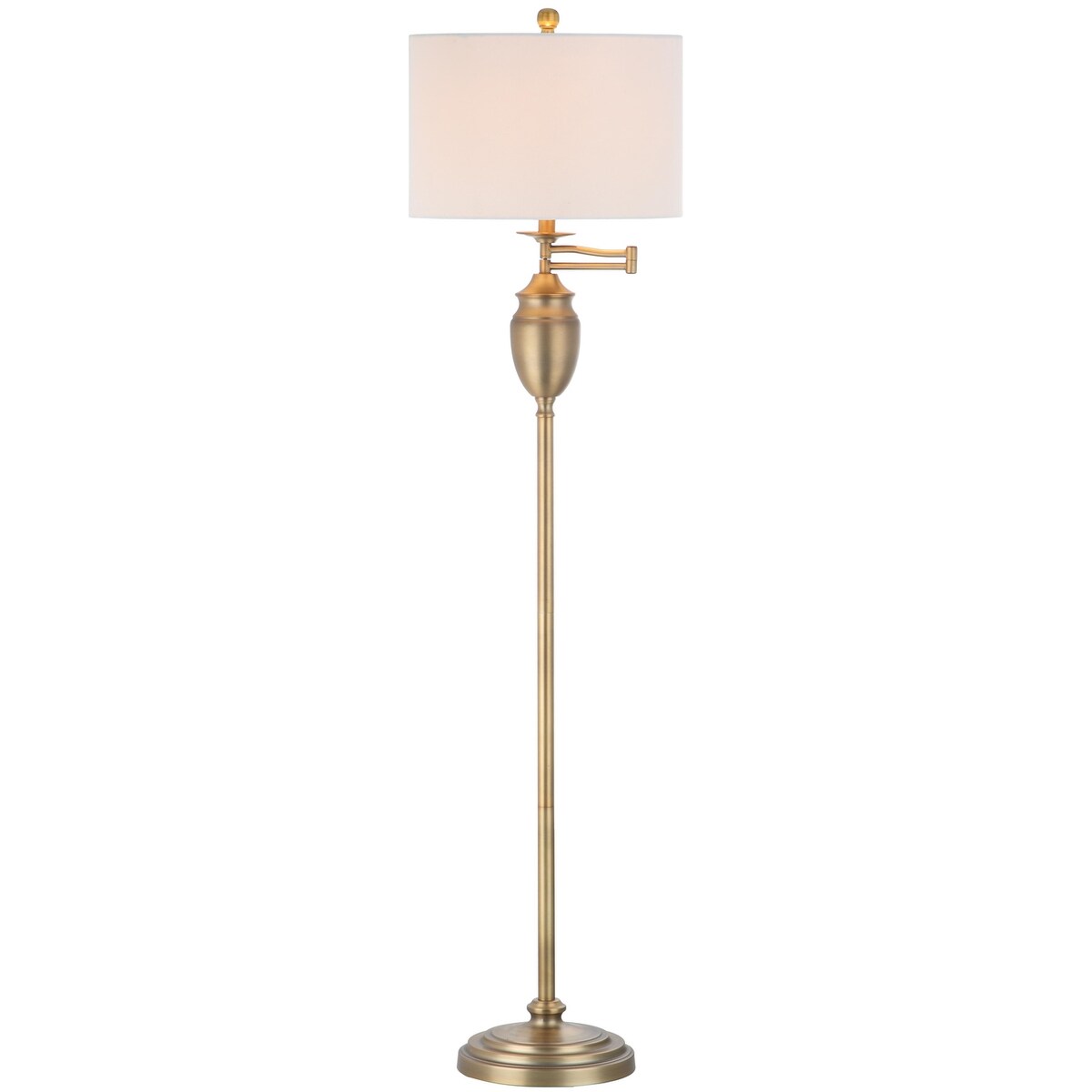 SAFAVIEH Lighting Ebony 60-inch Gold Floor Lamp - 15"x15"x60" - 15Wx15Dx60H