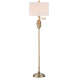 SAFAVIEH Lighting Ebony 60-inch Gold Floor Lamp - 15"x15"x60" - 15Wx15Dx60H