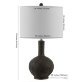 SAFAVIEH Lighting Eduina 25-inch Resin Table Lamp - 14" x 14" x 25" - 14Wx14Dx25H