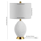 SAFAVIEH Lighting Eildine 24-inch LED Table Lamp - 14" W x 14" L x 24.5" H - 14Wx14Dx25H