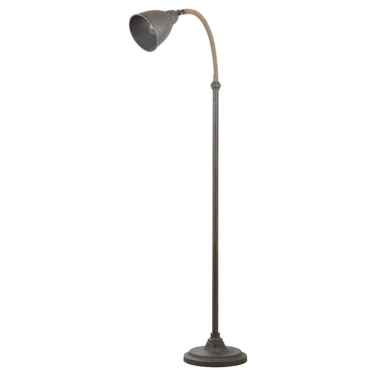 SAFAVIEH Lighting Elease 60-inch Grey Floor Lamp - 21" x 10.375" x 60" - Dark Grey - 21Wx10Dx60H