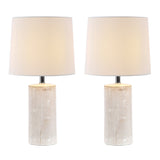 SAFAVIEH Lighting Eletta 19-inch Ceramic LED Table Lamp (Set of 2) - 10" W x 10" L x 19" H - 10Wx10Dx19H