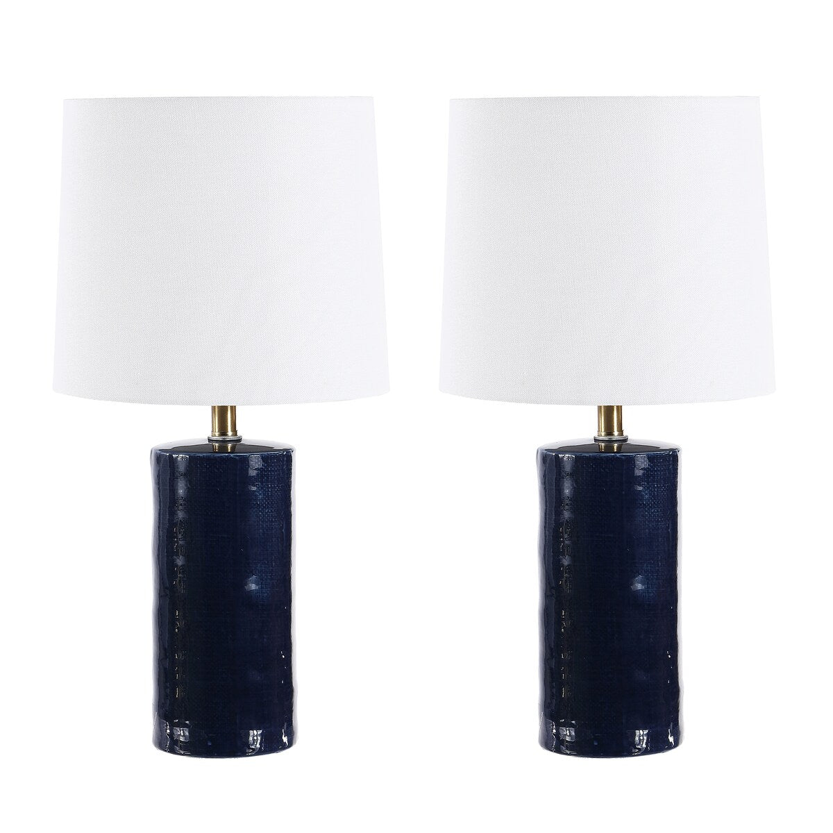 SAFAVIEH Lighting Eletta 19-inch Ceramic LED Table Lamp (Set of 2) - 10" W x 10" L x 19" H - 10Wx10Dx19H