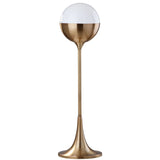 SAFAVIEH Lighting Elnara Brass Gold 27-inch LED Table Lamp - 8"x8"x27" - 8Wx8Dx27H