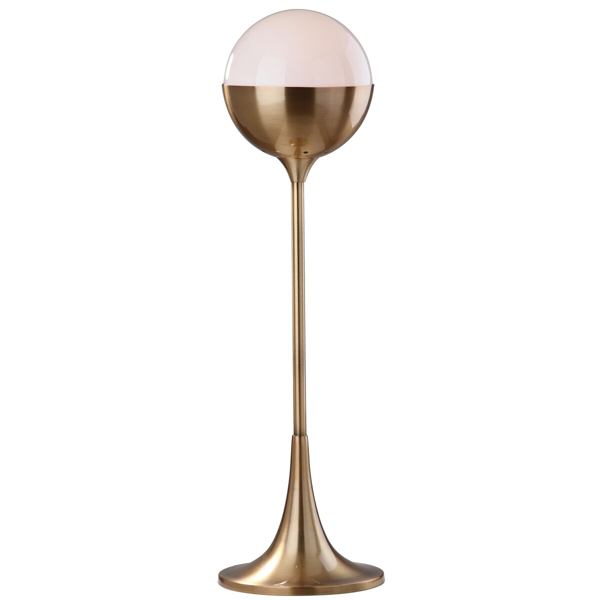 SAFAVIEH Lighting Elnara Brass Gold 27-inch LED Table Lamp - 8"x8"x27" - 8Wx8Dx27H