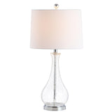 SAFAVIEH Lighting Elsgard 28-inch Crackle Glass LED Table Lamp - 14" W x 14" D x 28" H - 14Wx14Dx28H