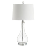 SAFAVIEH Lighting Elsgard 28-inch Crackle Glass LED Table Lamp - 14" W x 14" D x 28" H - 14Wx14Dx28H