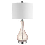 SAFAVIEH Lighting Elsgard 28-inch Crackle Glass LED Table Lamp - 14" W x 14" D x 28" H - 14Wx14Dx28H