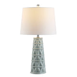 SAFAVIEH Lighting Erida 26-inch Ceramic Table Lamp - 13" x 13" x 26" - 13Wx13Dx26H