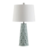 SAFAVIEH Lighting Erida 26-inch Ceramic Table Lamp - 13" x 13" x 26" - 13Wx13Dx26H