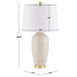 SAFAVIEH Lighting Ernesta 26-inch Table Lamp - 14 In. W x 14 In. D x 22 In. H - 14Wx14Dx26H