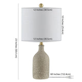 SAFAVIEH Lighting Etelca 23-inch Ceramic Table Lamp - 12" x 12" x 23" - 12Wx12Dx23H