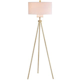 SAFAVIEH Lighting Evelyne 66-inch Tripod Led Floor Lamp - 25" x 25" x 66" - Brass/Gold - 25Wx25Dx66H