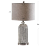 SAFAVIEH Lighting Evgeneia 26" Table Lamp - 14x14x26 - 14Wx14Dx26H