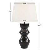 SAFAVIEH Lighting Evgenia 28" Table Lamp - 15" W x 15" D x 28" H - 15Wx15Dx28H