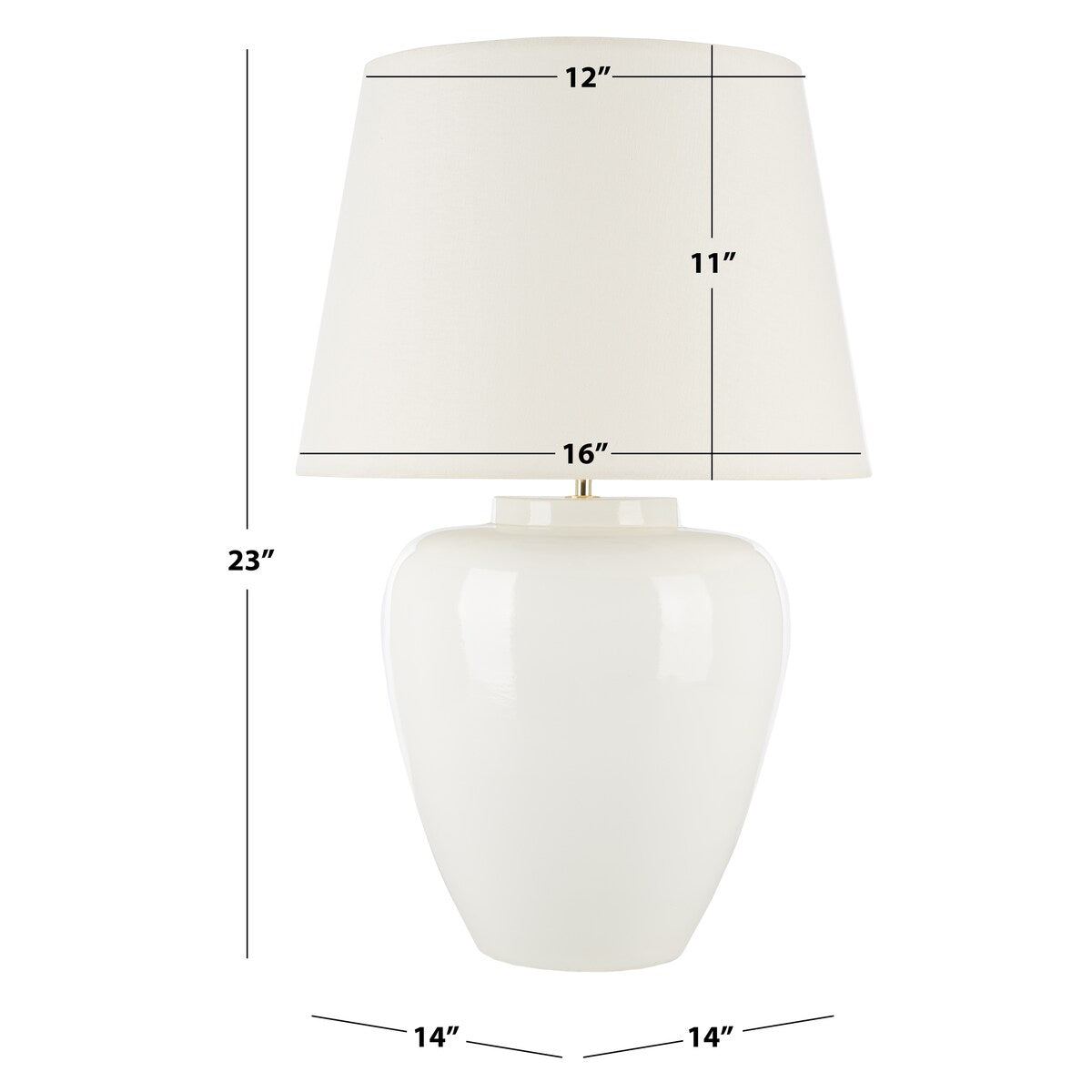 SAFAVIEH Lighting Evlampia 24-inch Table Lamp - 14 In. W x 14 In. D x 23 In. H - 16Wx16Dx24H