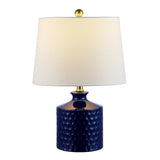 SAFAVIEH Lighting Fanita 20.5-inch Ceramic Table Lamp - 14" x 14" x 20.5" - 14Wx14Dx21H