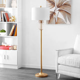 SAFAVIEH Lighting Feike Pineapple 59-inch Led Floor Lamp - 15" W x 15" L x 59" H - Gold Leaf/Clear - 15Wx15Dx59H