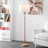 SAFAVIEH Lighting Feike Pineapple 59-inch Led Floor Lamp - 15" W x 15" L x 59" H - Gold Leaf/Clear - 15Wx15Dx59H