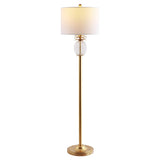 SAFAVIEH Lighting Feike Pineapple 59-inch Led Floor Lamp - 15" W x 15" L x 59" H - Gold Leaf/Clear - 15Wx15Dx59H