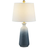 SAFAVIEH Lighting Fethiye 23-inch White/ Blue LED Table Lamp - 12" W x 12" L x 23" H - 12Wx12Dx23H