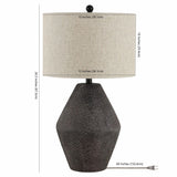 SAFAVIEH Lighting Fridbjorg Rustic 27-inch LED Table Lamp - 15" W x 15" L x 26.5" H - 15Wx15Dx27H